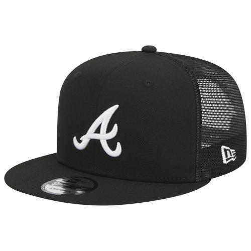 Mens New Era Atlanta Braves Trucker 9FIFTY Snapback Hat Product Image