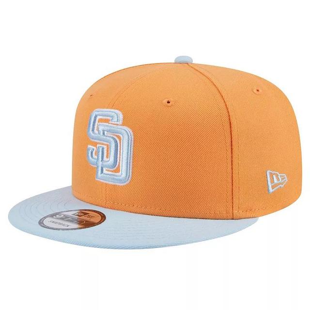 Mens New Era San Diego Padres Spring Color Two-Tone 9FIFTY Snapback Hat Product Image