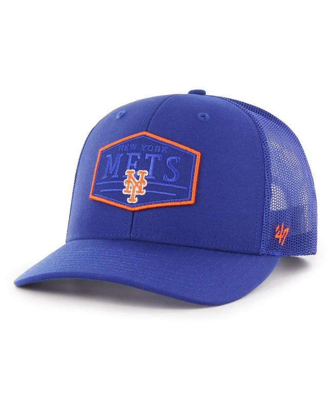 Mens 47 Royal New York Mets Ridgeline Tonal Patch Trucker Adjustable Hat Product Image