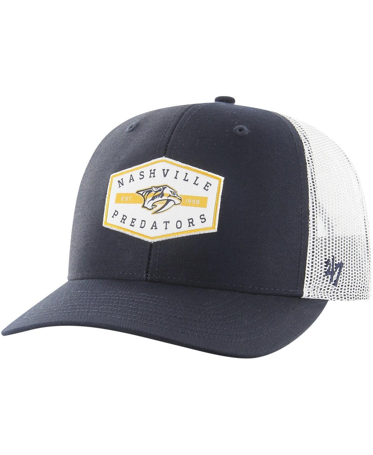 Mens 47 Brand Navy Nashville Predators Convoy Trucker Adjustable Hat Product Image