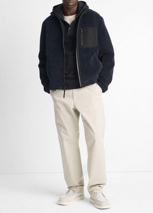 Wool Sherpa Zip-Up Jacket Product Image