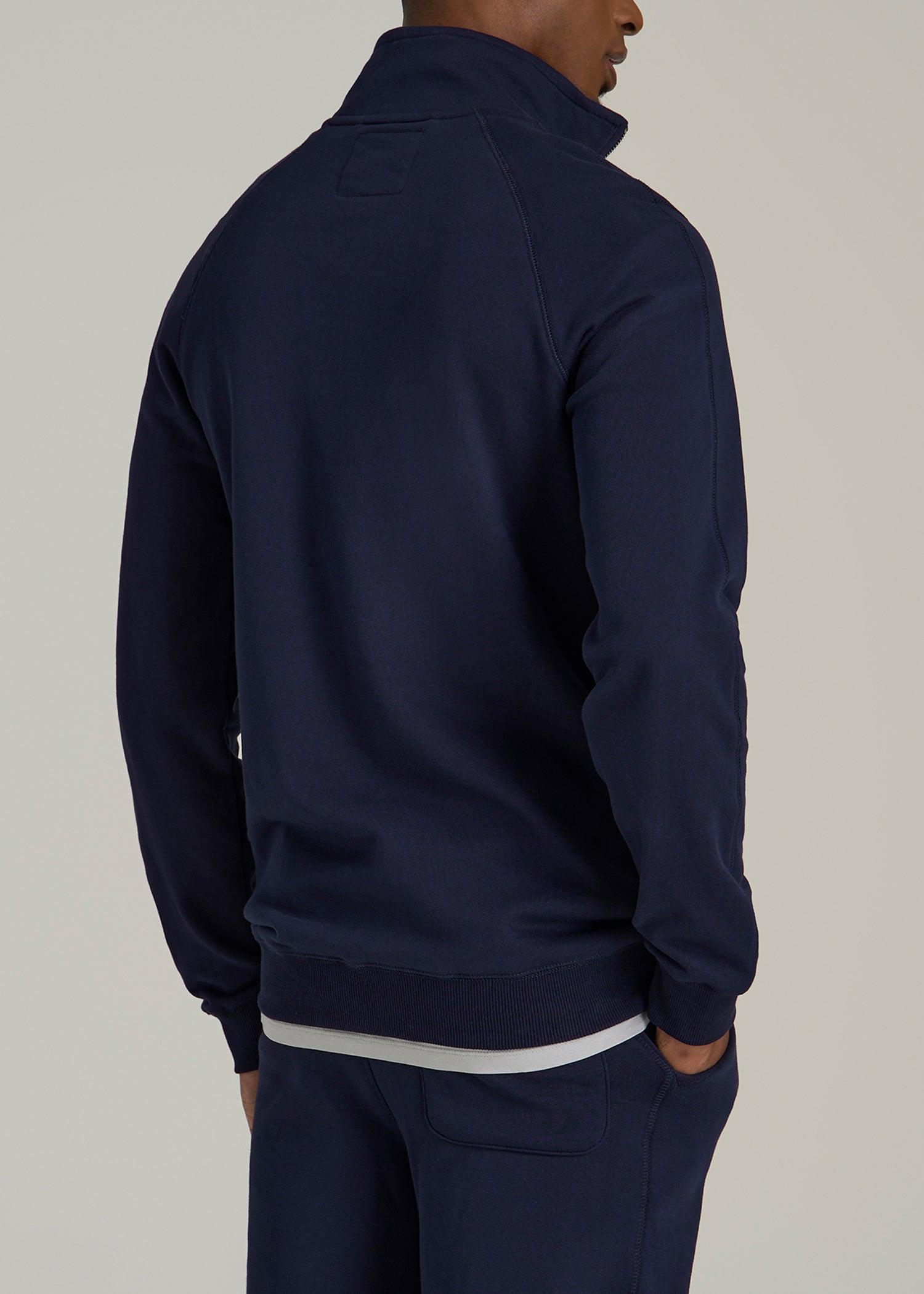 Wearever 2.0 French Terry Quarter-Zip Tall Men's Sweatshirt in Evening Blue Product Image