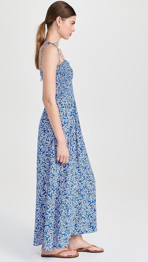 Madewell Smocked Tie Strap Midi Dress | Shopbop Product Image