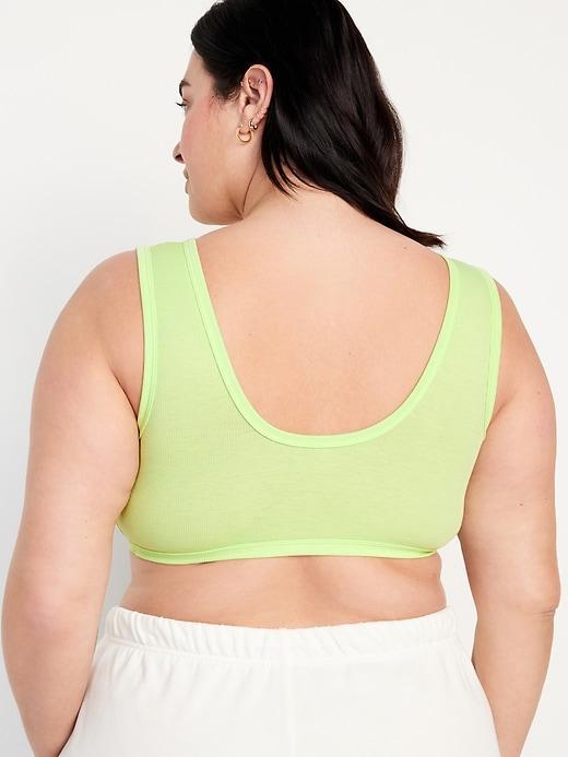 Rib-Knit Bralette Top Product Image