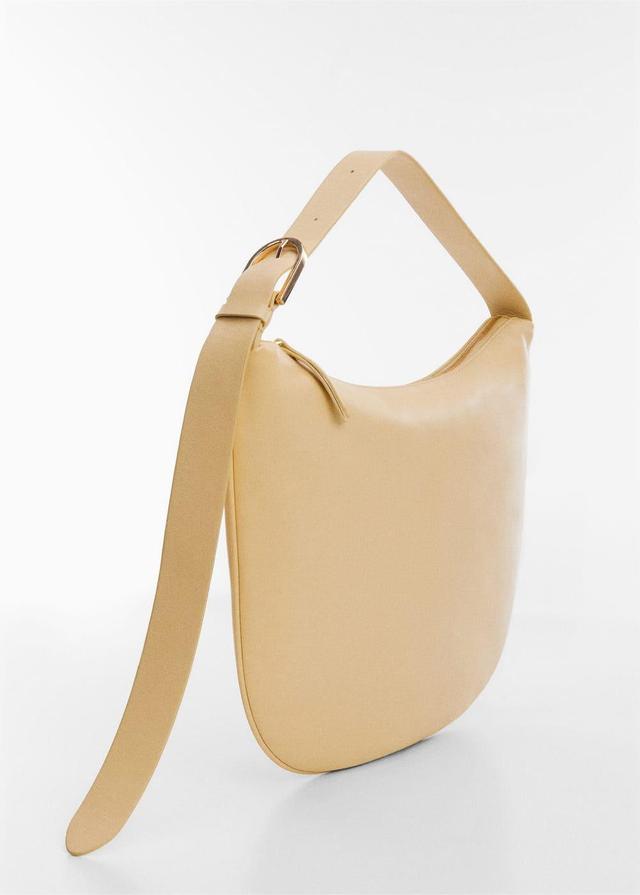 MANGO - Leather shoulder bag - One size - Women Product Image