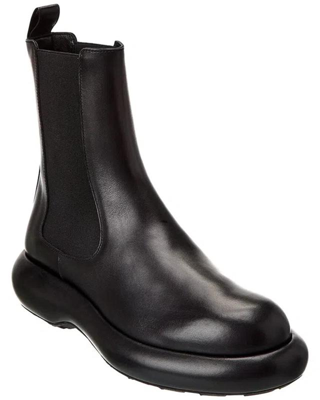 Leather Ankle Boot In Black Product Image