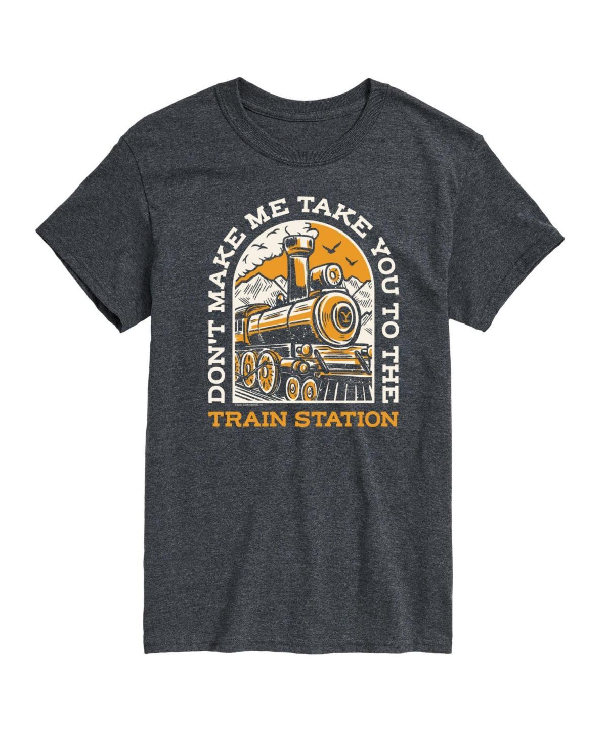 Big & Tall Yellowstone Train Station Graphic Tee, Mens Product Image