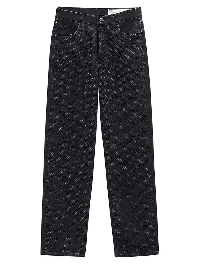 Womens Harlow Cropped High-Rise Straight-Leg Jeans Product Image