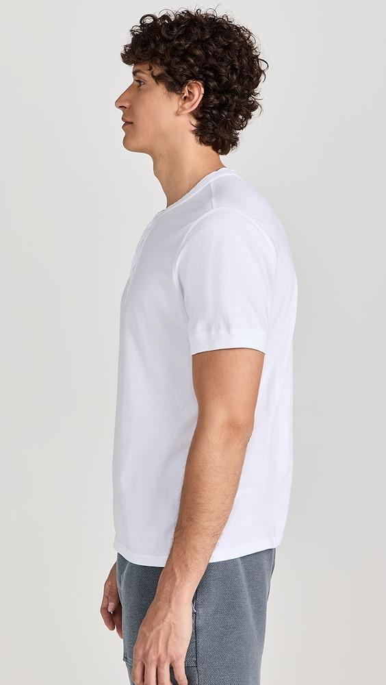 Save Khaki Short Sleeve Pima Henley | Shopbop Product Image