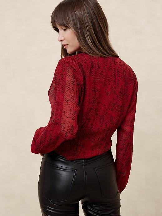 Draped-Sleeve Top Product Image