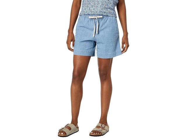 L.L.Bean Lakewashed Chambray Dock Shorts (Chambray) Women's Casual Pants Product Image