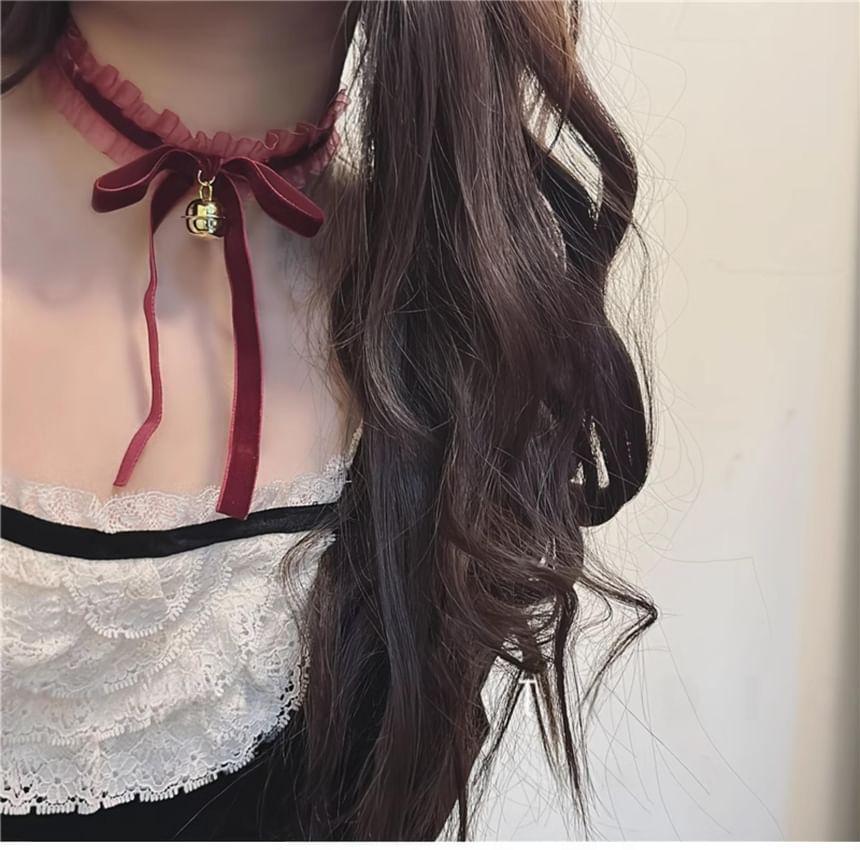 Mesh Ruffle Bell Choker Product Image