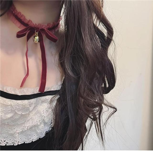 Mesh Ruffle Bell Choker Product Image