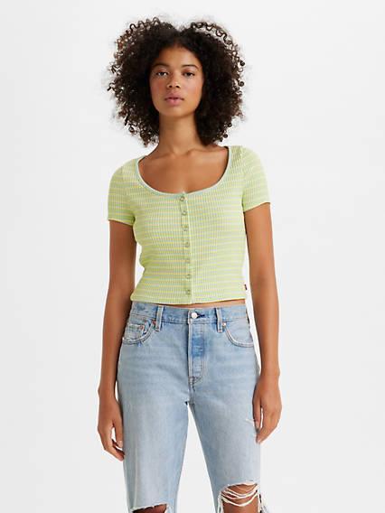 Levi's Sleeve Britt Snap Front Top - Women's Product Image