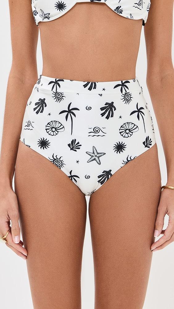 MINKPINK Shell High Waist Bikini Bottoms | Shopbop Product Image