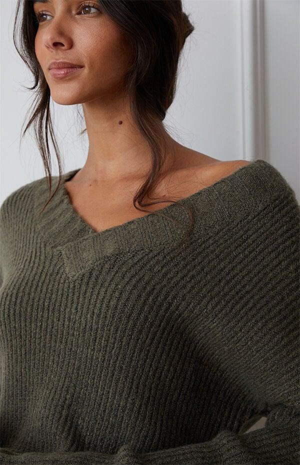 Women's Becca Overlapped V-Neck Sweater Product Image