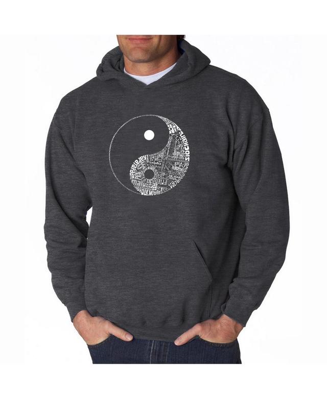 La Pop Art Mens Word Art Hoodie - Yin Yang Product Image