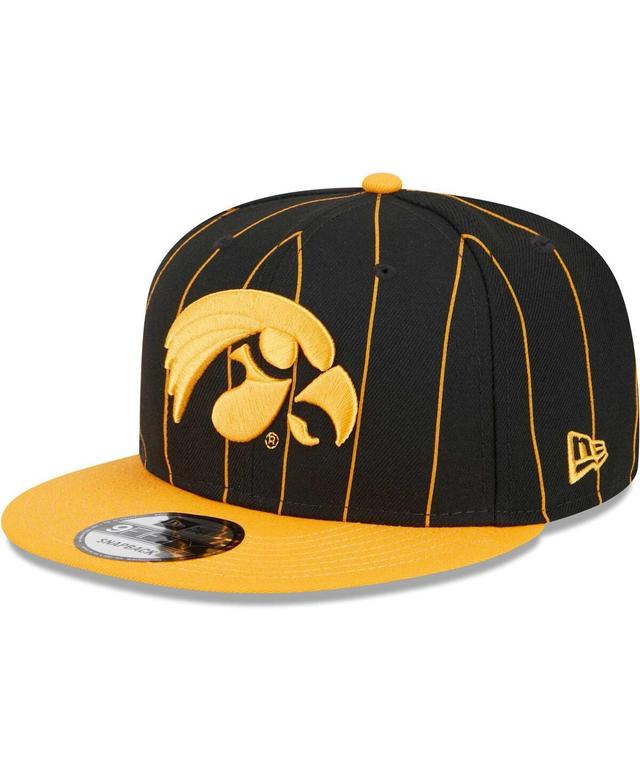 Mens New Era Black Iowa Hawkeyes Vintage-Like 9FIFTY Snapback Hat - Black Product Image