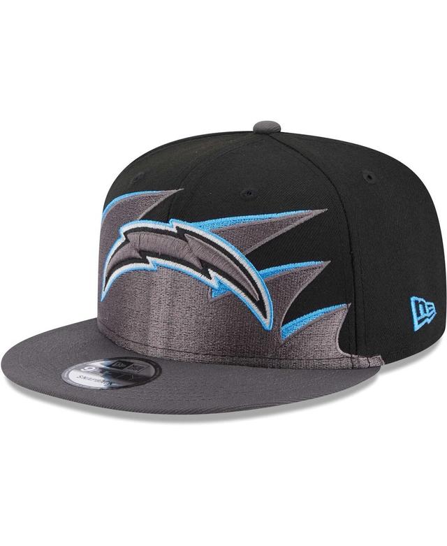 Mens New Era Los Angeles Chargers Tidal Wave 9FIFTY Snapback Hat Product Image