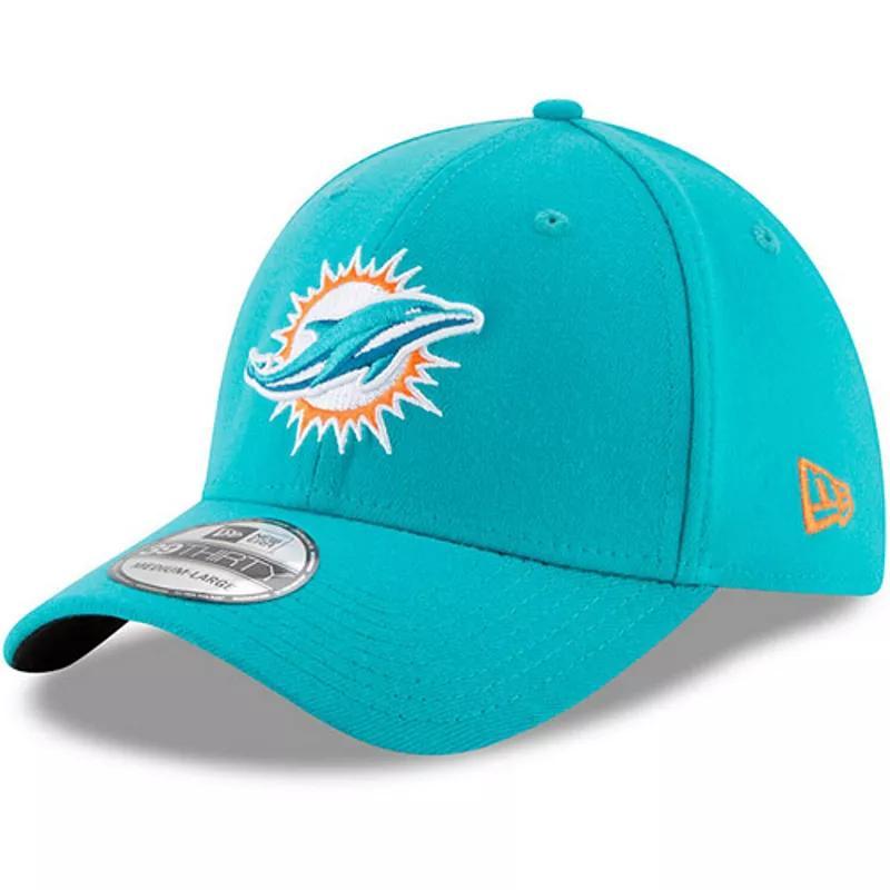 Mens New Era Aqua Miami Dolphins 39THIRTY Flex Team Classic Hat Turquoise A Product Image