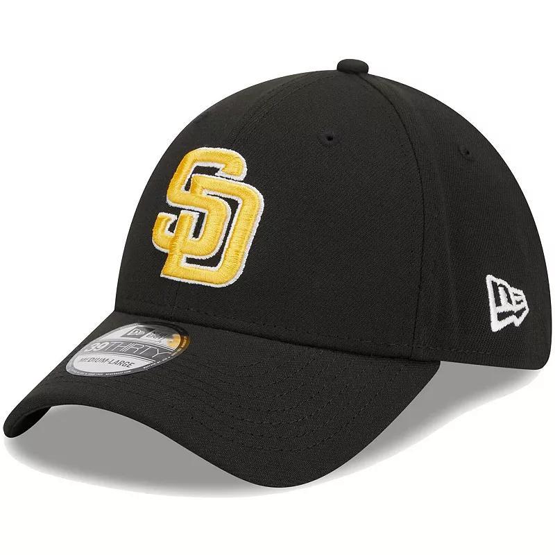 Mens New Era San Diego Padres Logo 39THIRTY Flex Hat Product Image