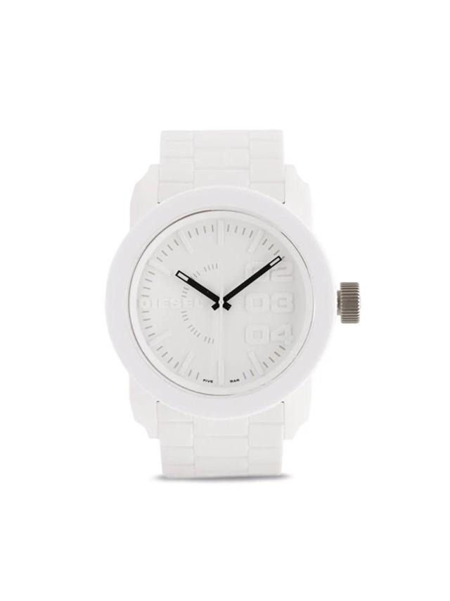 Men's White Silicone Strap Watch 44mm Dz1436 Product Image