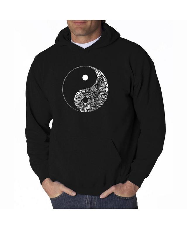 La Pop Art Mens Word Art Hoodie - Yin Yang Product Image