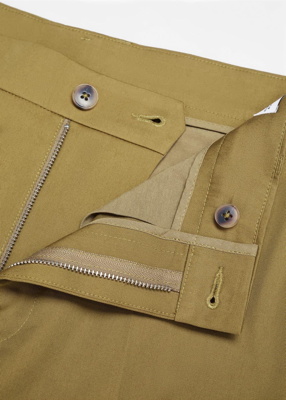 MANGO MAN - Straight-fit cotton pants olive greenMen Product Image