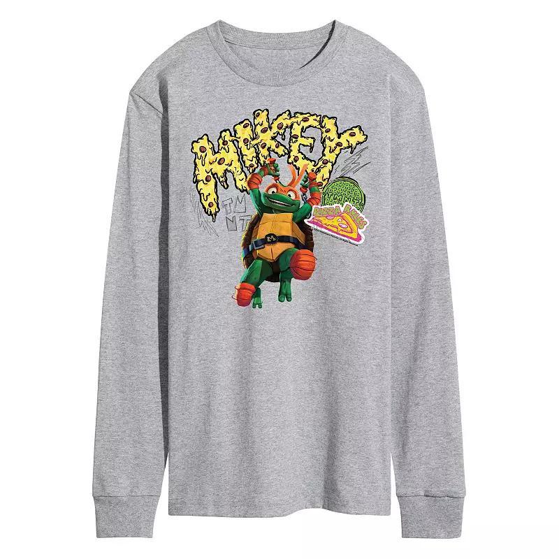 Mens Nickelodeon TMNT Mutant Mayhem Mikey Pizza Time Graphic Tee Product Image