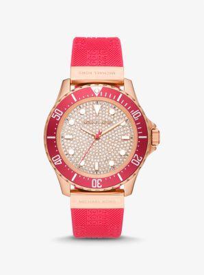 Oversized Pavé Logo -Tone Watch Product Image