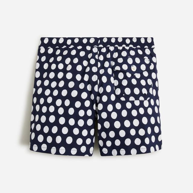 6'' stretch swim trunk in polka-dot print with ECONYL® nylon Product Image