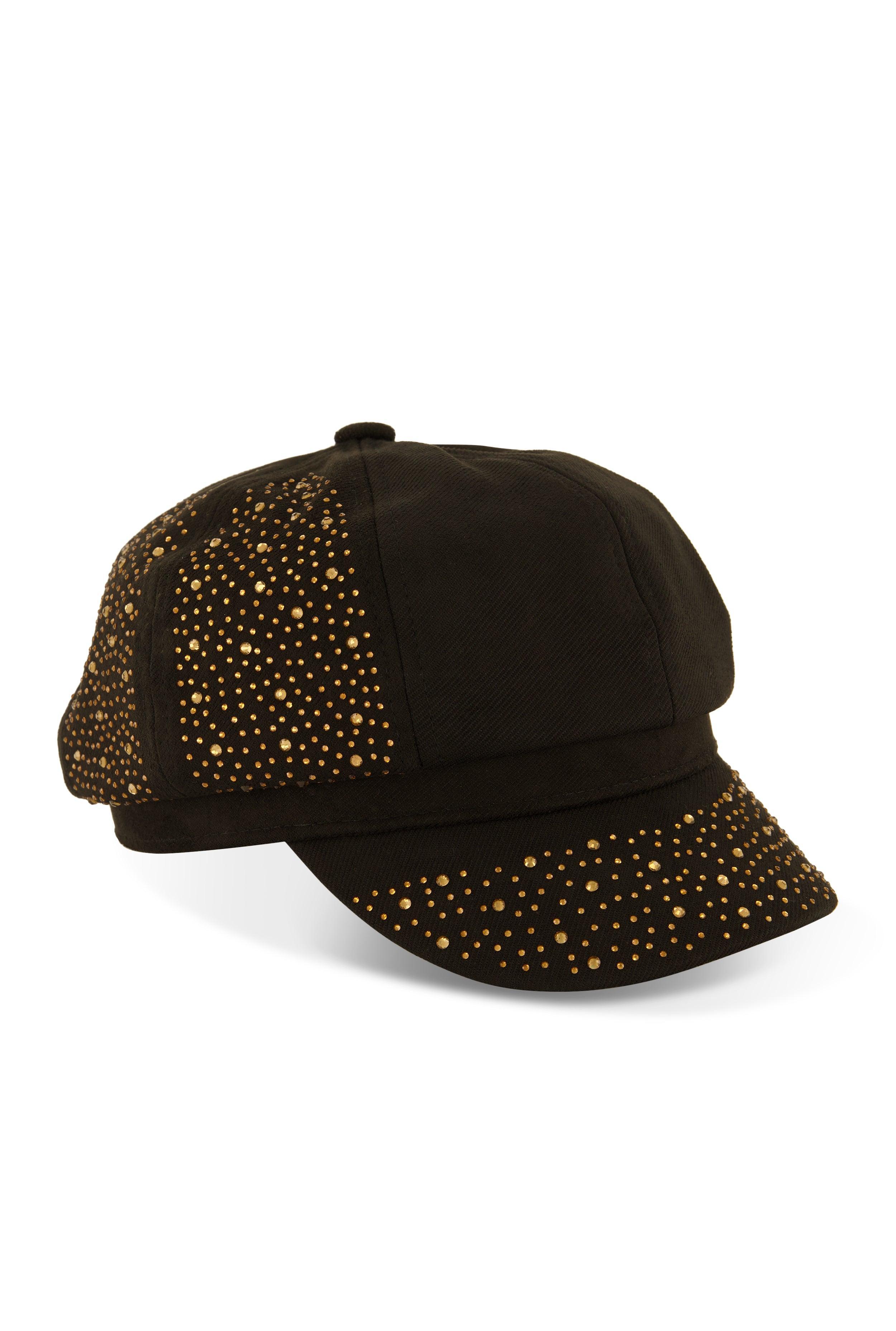 Rhinestone Studded Cabbie Hat Female Product Image