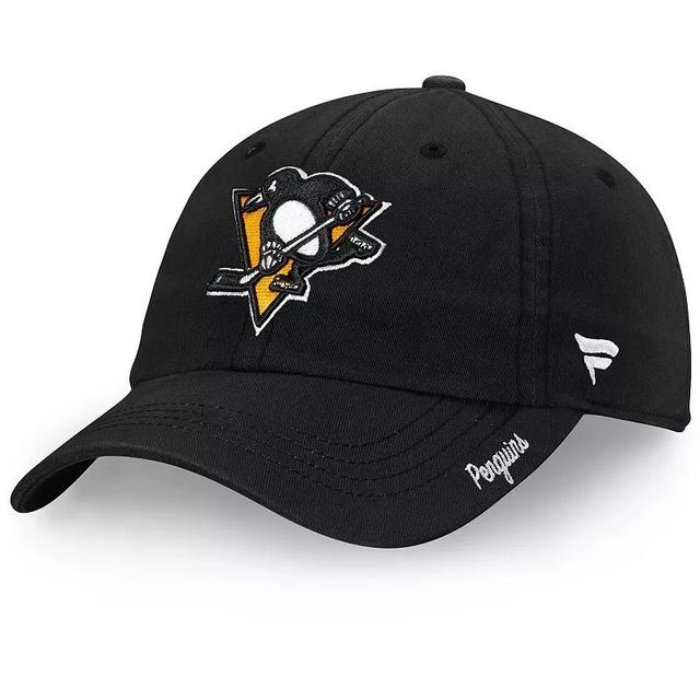 Womens Fanatics Branded Pittsburgh Penguins Core Primary Logo Adjustable Hat Product Image