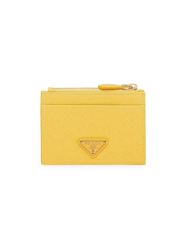 Womens Saffiano Leather Card Holder Product Image