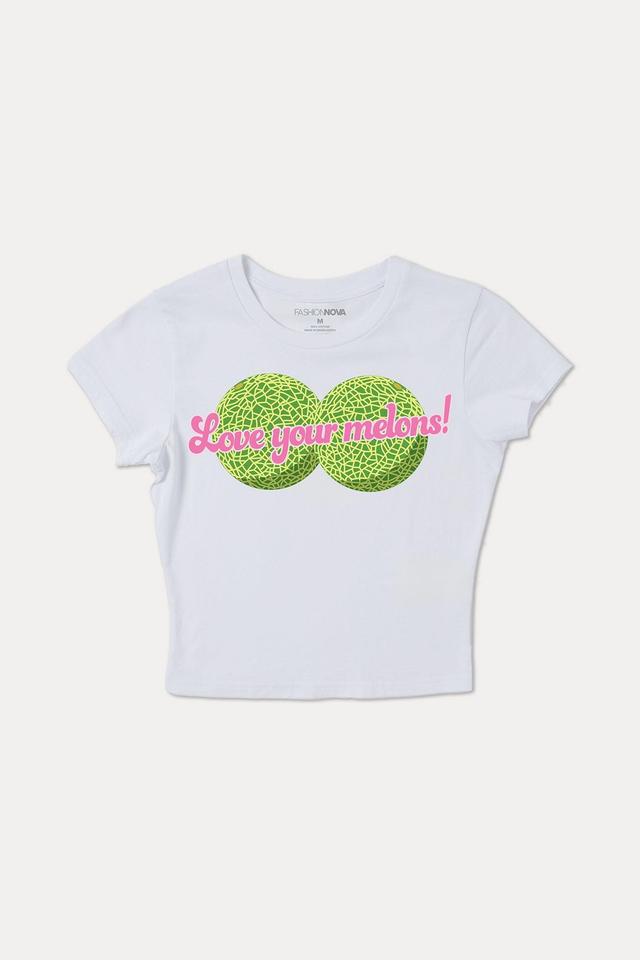 Love Your Melons Tee - White Product Image