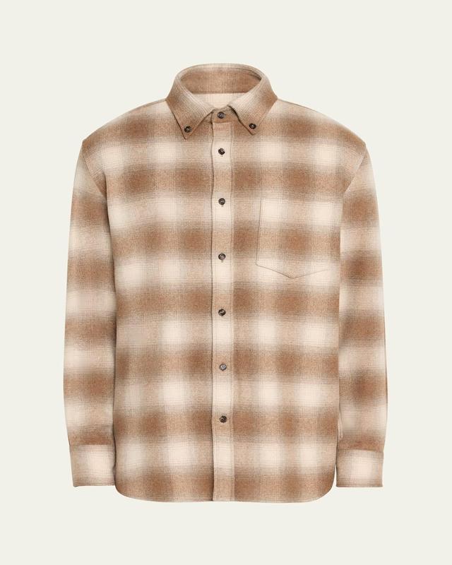 Mens Jack Tartan Flannel Button-Down Shirt Product Image