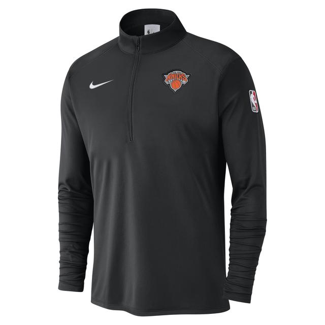 Nike Mens Black New York Knicks 2024/25 Courtside Performance Half-Zip Top Product Image