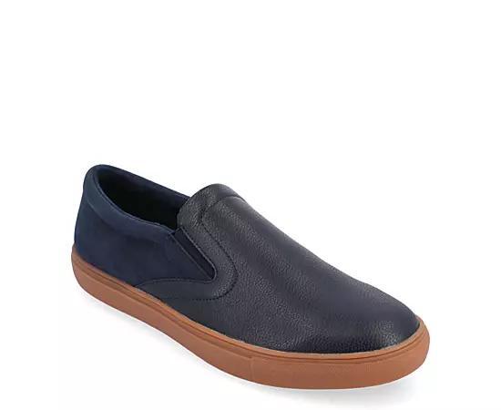 Vance Co. Wendall Mens Slip-On Sneakers Blue Product Image