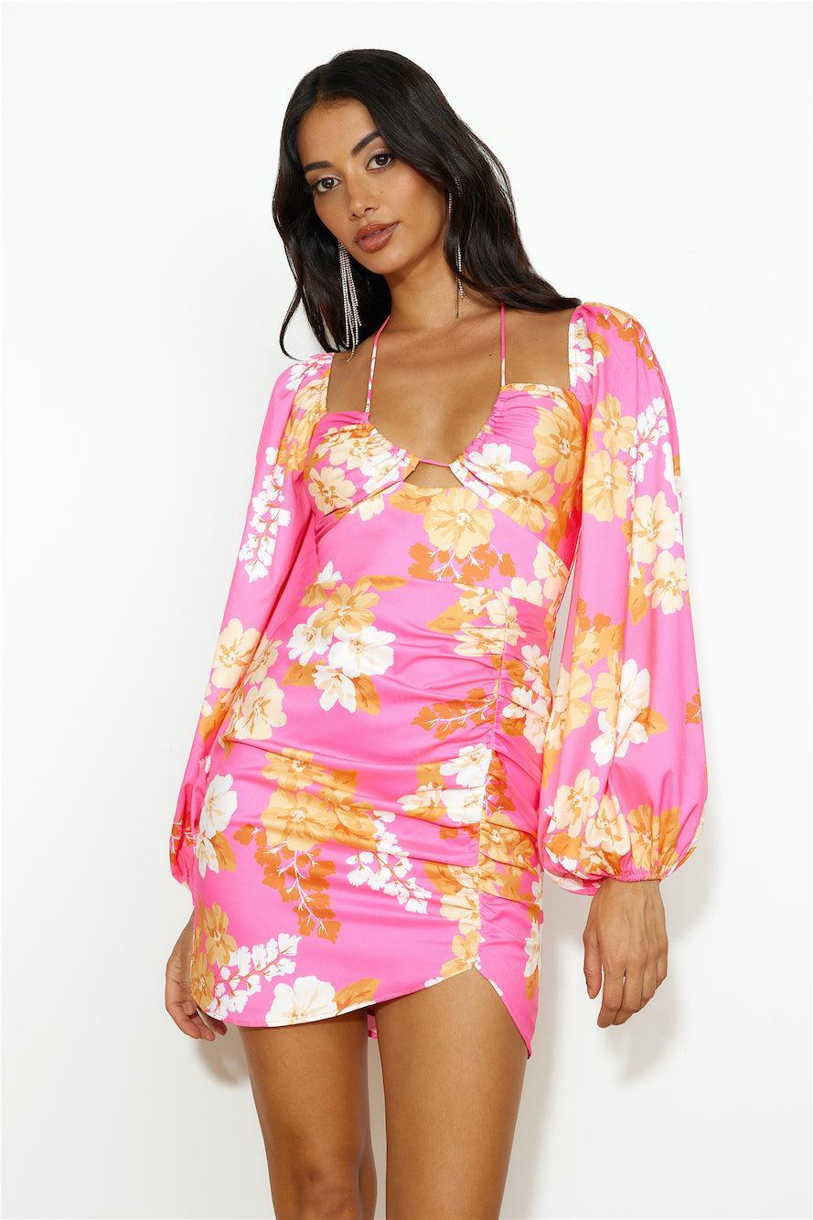 Fresh Season Mini Dress Pink Product Image