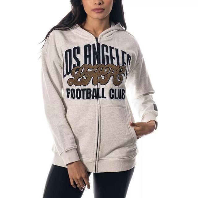 Womens The Wild Collective Gray LAFC Full-Zip Hoodie Jacket Product Image