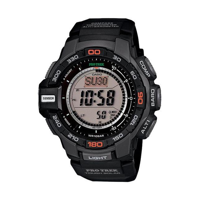 Casio Mens PRO TREK Solar Digital Chronograph Watch, Black Product Image