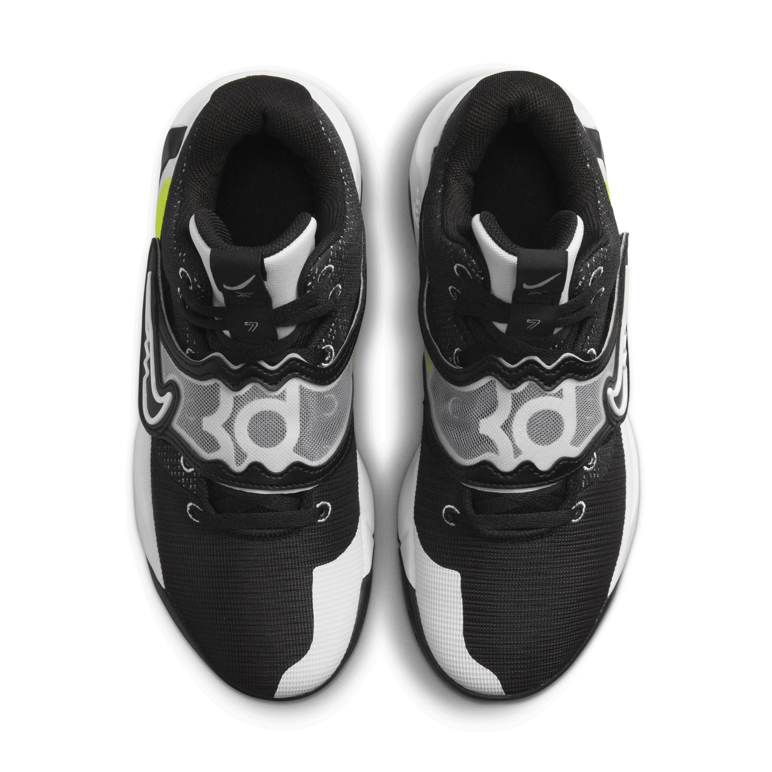 Nike Mens Kevin Durant Nike KD TREY 5 X - Mens Basketball Shoes White/Barely Volt/Wolf Grey Product Image