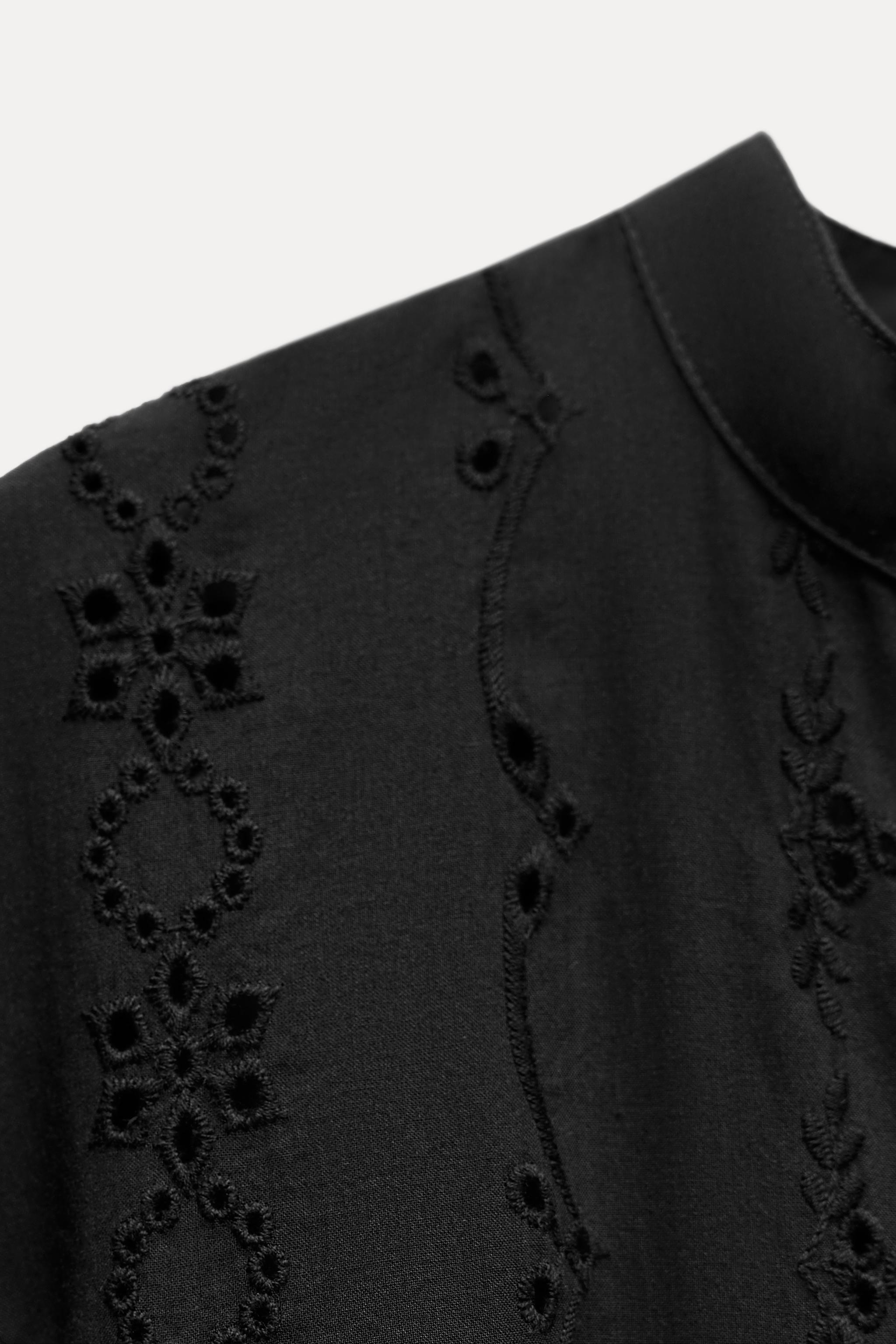 OPENWORK EMBROIDERED MINI DRESS Product Image