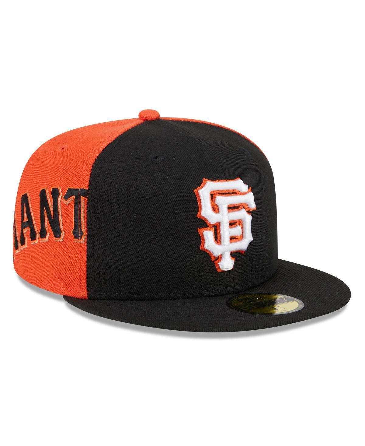 Mens New Era Black/Orange San Francisco Giants Gameday Sideswipe 59FIFTY Fitted Hat Product Image