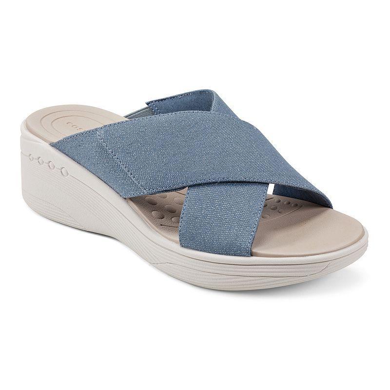 Easy Spirit Bindie Womens X-Band Wedge Slide Sandals Product Image