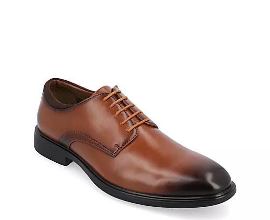 Thomas & Vine Odin Plain Toe Mens Leather Oxfords Red Product Image