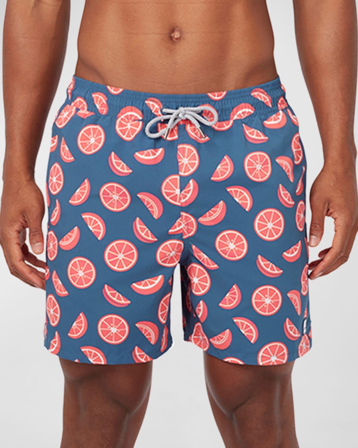 Mens Citrus-Print Swim Shorts Product Image