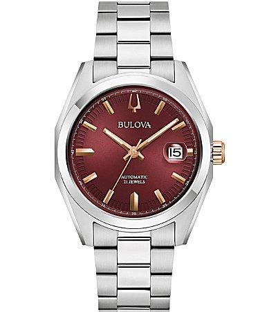 Bulova Mens Surveyor Mechanical Automatic Stainless Steel Bracelet Watch Product Image