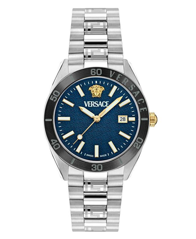 Versace Mens Swiss Stainless Steel Bracelet Watch 42mm Product Image