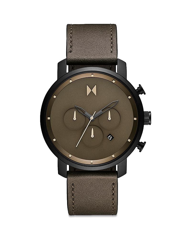 MVMT Chronograph Leather Strap Watch, 45mm Product Image